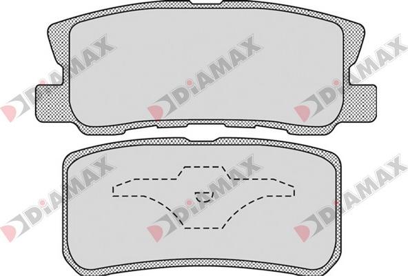 Diamax N09652 - Гальмівні колодки, дискові гальма avtolavka.club