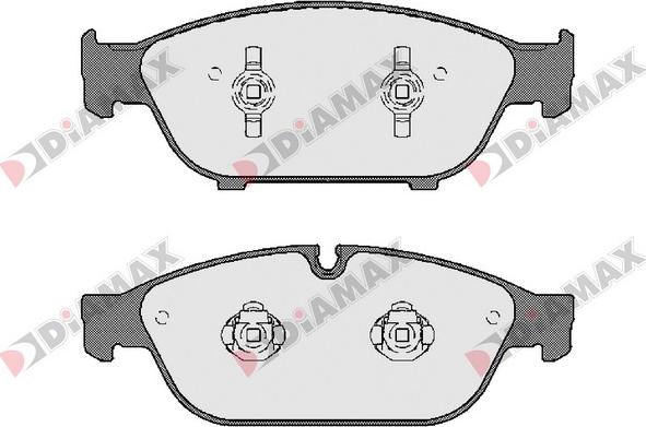 Diamax N09604 - Гальмівні колодки, дискові гальма avtolavka.club