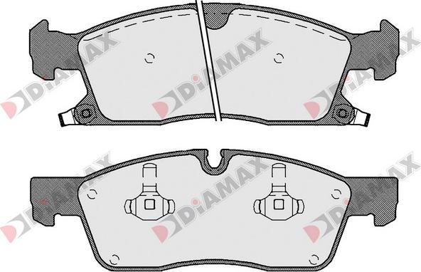 Diamax N09606 - Гальмівні колодки, дискові гальма avtolavka.club