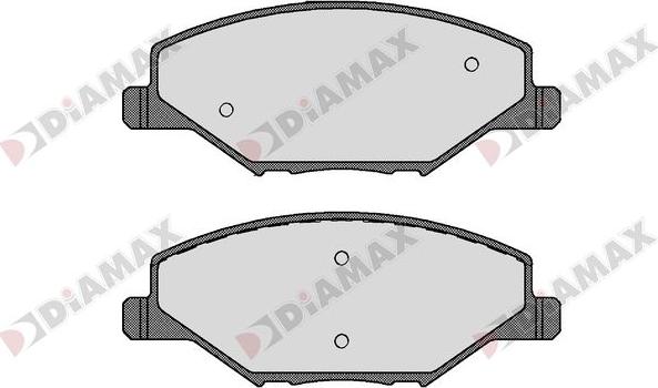 Diamax N09681 - Гальмівні колодки, дискові гальма avtolavka.club