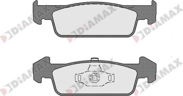 Diamax N09682 - Гальмівні колодки, дискові гальма avtolavka.club