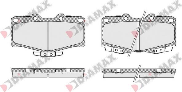 Diamax N09635 - Гальмівні колодки, дискові гальма avtolavka.club