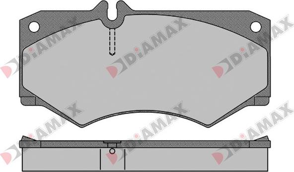 Diamax N09633 - Гальмівні колодки, дискові гальма avtolavka.club