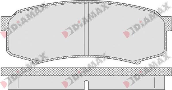 Diamax N09624 - Гальмівні колодки, дискові гальма avtolavka.club