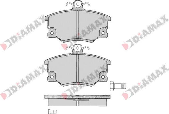 Diamax N09628 - Гальмівні колодки, дискові гальма avtolavka.club