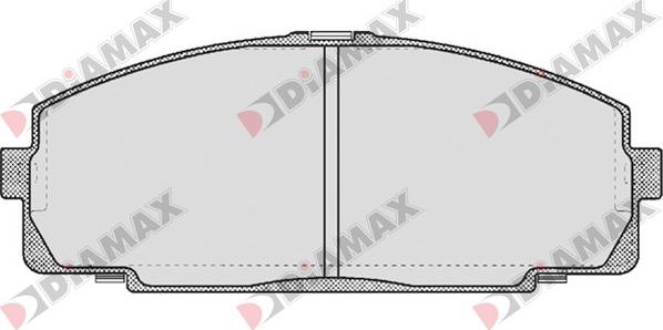 Diamax N09627 - Гальмівні колодки, дискові гальма avtolavka.club