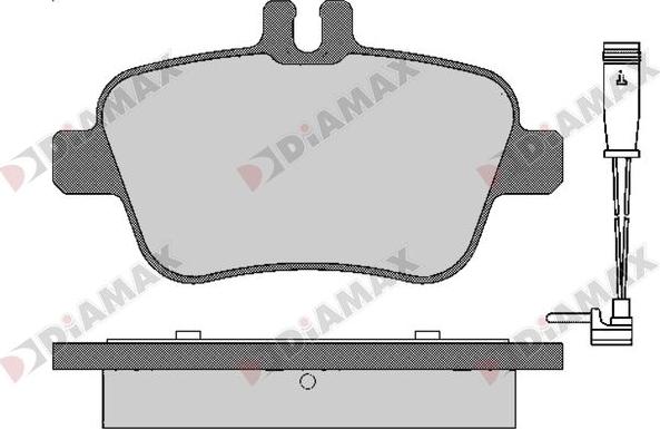 Diamax N09672A - Гальмівні колодки, дискові гальма avtolavka.club