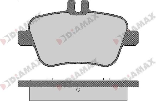 Diamax N09672 - Гальмівні колодки, дискові гальма avtolavka.club