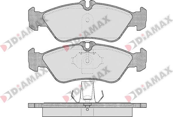 Diamax N09097 - Гальмівні колодки, дискові гальма avtolavka.club