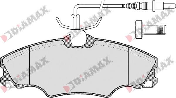 Diamax N09046 - Гальмівні колодки, дискові гальма avtolavka.club