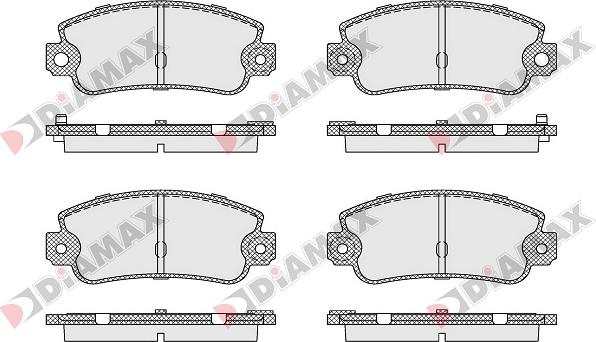 Diamax N09048 - Гальмівні колодки, дискові гальма avtolavka.club