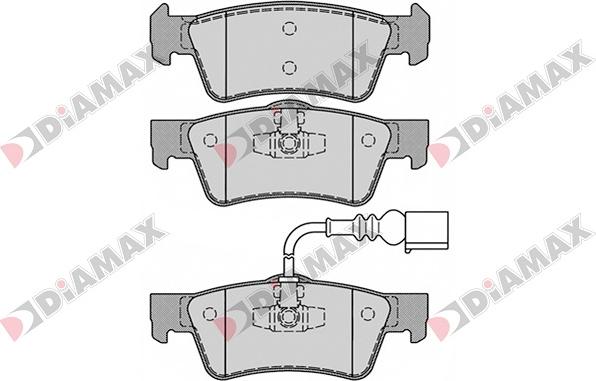 Diamax N09047 - Гальмівні колодки, дискові гальма avtolavka.club