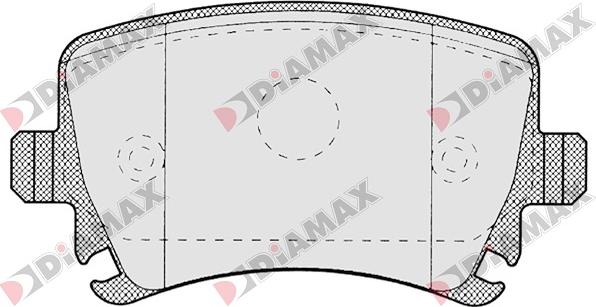 Diamax N09059 - Гальмівні колодки, дискові гальма avtolavka.club