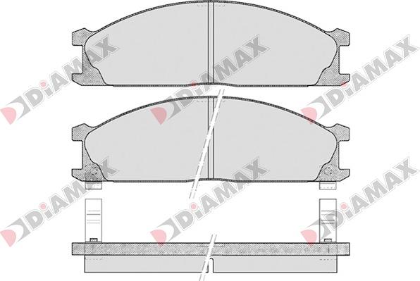 Diamax N09050 - Гальмівні колодки, дискові гальма avtolavka.club