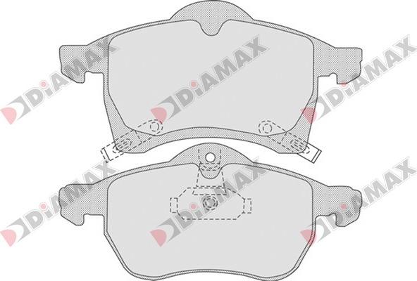 Diamax N09069 - Гальмівні колодки, дискові гальма avtolavka.club