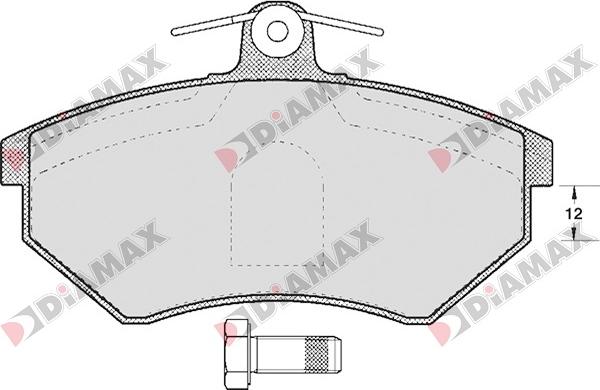 Diamax N09060 - Гальмівні колодки, дискові гальма avtolavka.club