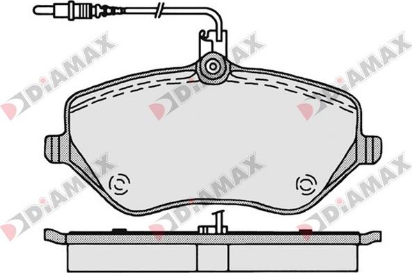 Diamax N09062 - Гальмівні колодки, дискові гальма avtolavka.club