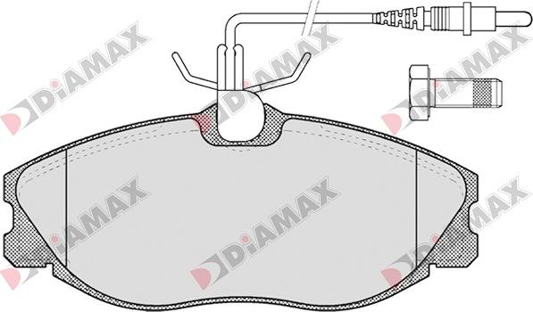 Diamax N09005 - Гальмівні колодки, дискові гальма avtolavka.club