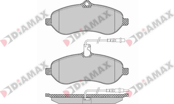 Diamax N09084 - Гальмівні колодки, дискові гальма avtolavka.club