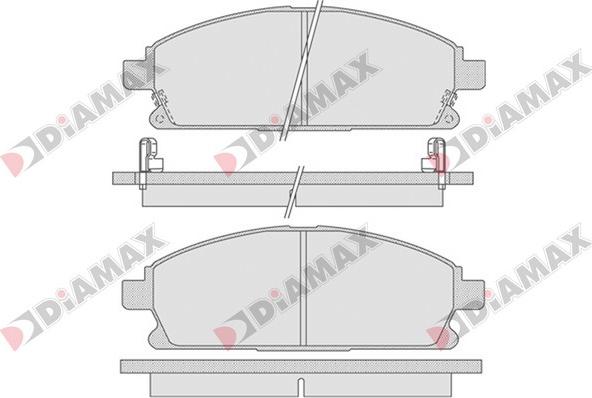 Diamax N09081 - Гальмівні колодки, дискові гальма avtolavka.club