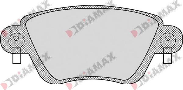 Diamax N09087 - Гальмівні колодки, дискові гальма avtolavka.club