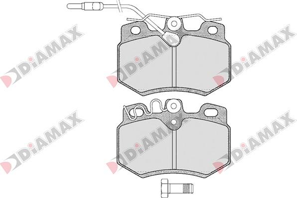 Diamax N09029 - Гальмівні колодки, дискові гальма avtolavka.club