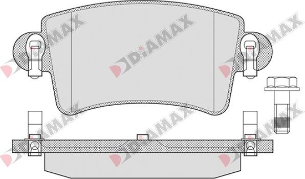 Diamax N09020 - Гальмівні колодки, дискові гальма avtolavka.club