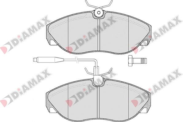 Diamax N09021 - Гальмівні колодки, дискові гальма avtolavka.club