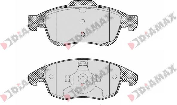 Diamax N09076 - Гальмівні колодки, дискові гальма avtolavka.club