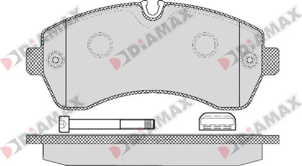 Diamax N09199K - Гальмівні колодки, дискові гальма avtolavka.club