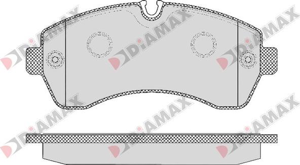 Diamax N09199 - Гальмівні колодки, дискові гальма avtolavka.club