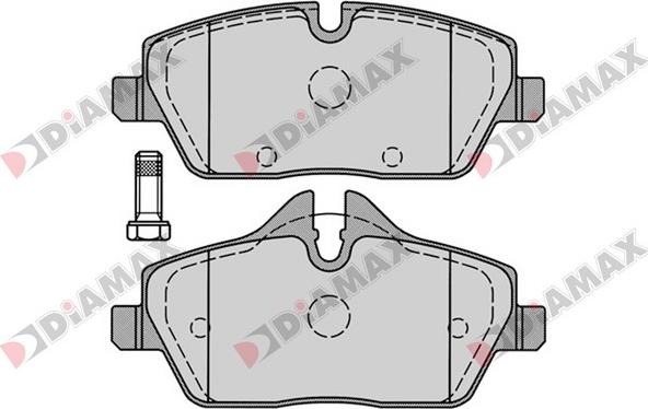 Diamax N09192 - Гальмівні колодки, дискові гальма avtolavka.club