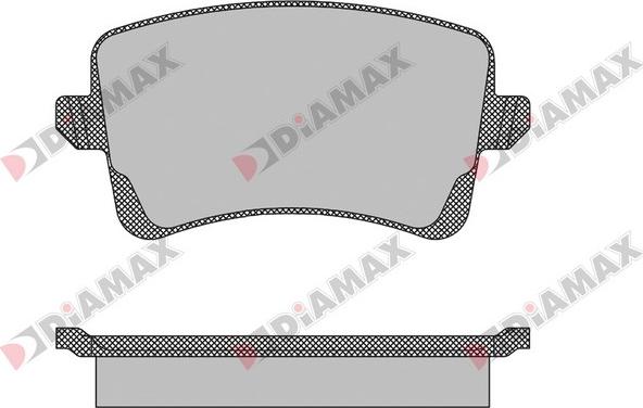 Diamax N09141 - Гальмівні колодки, дискові гальма avtolavka.club