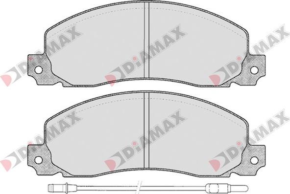 Diamax N09156 - Гальмівні колодки, дискові гальма avtolavka.club