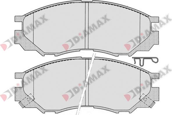 Diamax N09151 - Гальмівні колодки, дискові гальма avtolavka.club