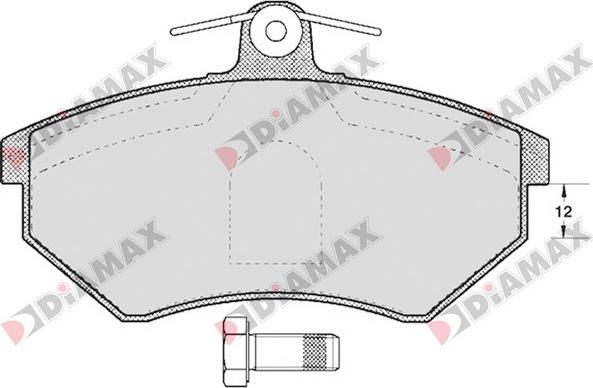 Diamax N09153 - Гальмівні колодки, дискові гальма avtolavka.club