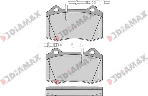 Diamax N09106 - Гальмівні колодки, дискові гальма avtolavka.club