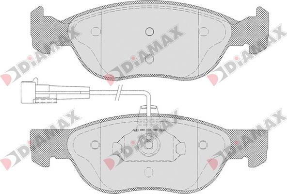 Diamax N09100 - Гальмівні колодки, дискові гальма avtolavka.club