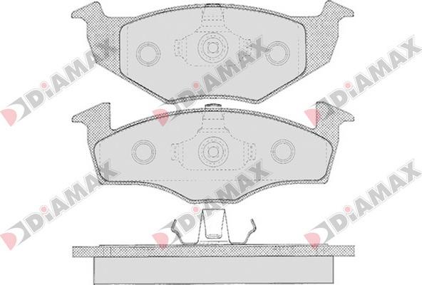 Diamax N09101 - Гальмівні колодки, дискові гальма avtolavka.club