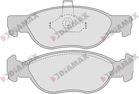 Diamax N09103 - Гальмівні колодки, дискові гальма avtolavka.club