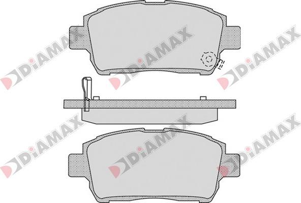 Diamax N09186 - Гальмівні колодки, дискові гальма avtolavka.club