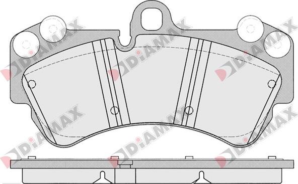 Diamax N09188 - Гальмівні колодки, дискові гальма avtolavka.club