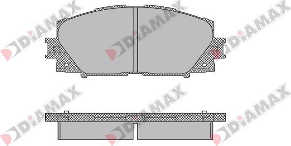 Diamax N09136 - Гальмівні колодки, дискові гальма avtolavka.club