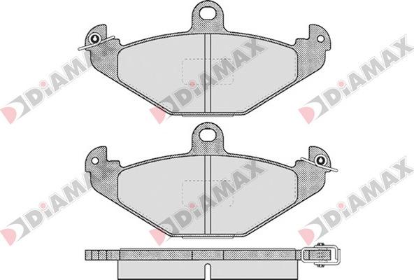 Diamax N09137 - Гальмівні колодки, дискові гальма avtolavka.club