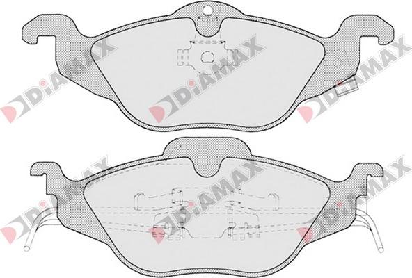 Diamax N09125 - Гальмівні колодки, дискові гальма avtolavka.club