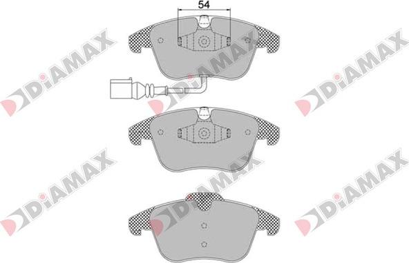 Diamax N09122 - Гальмівні колодки, дискові гальма avtolavka.club