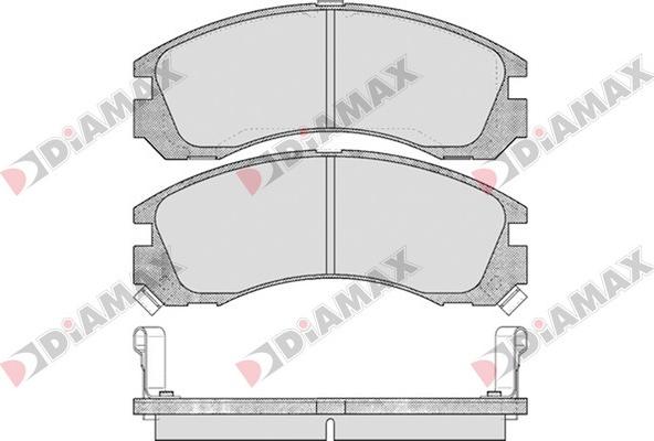 Diamax N09170 - Гальмівні колодки, дискові гальма avtolavka.club