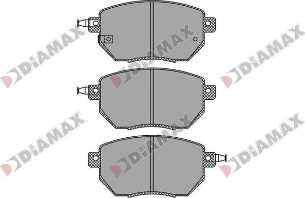 Diamax N09847 - Гальмівні колодки, дискові гальма avtolavka.club