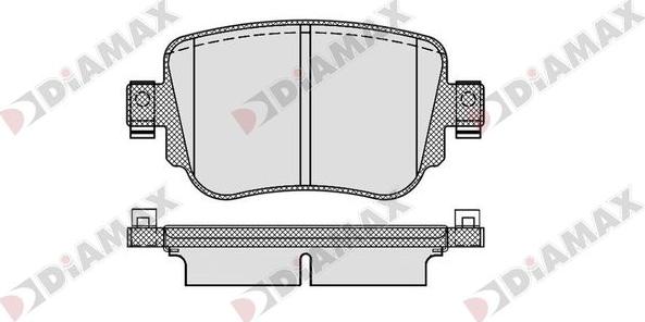 Diamax N09857 - Гальмівні колодки, дискові гальма avtolavka.club