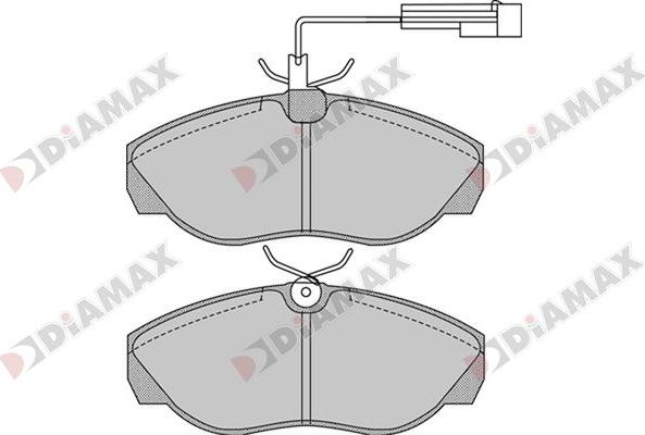 Diamax N09866 - Гальмівні колодки, дискові гальма avtolavka.club